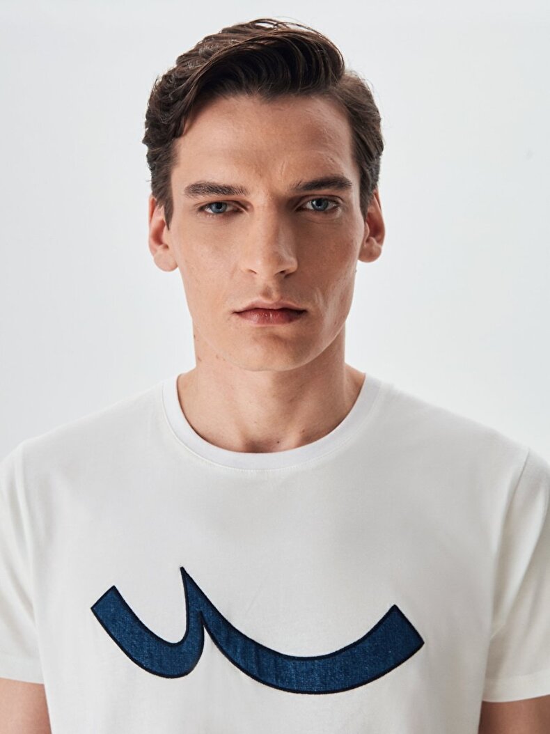 Crew Neck Ltb Logo Dust T-shirt
