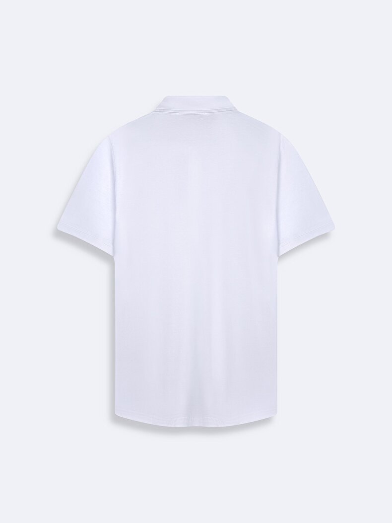 Short Sleeve Knitting White Shirt