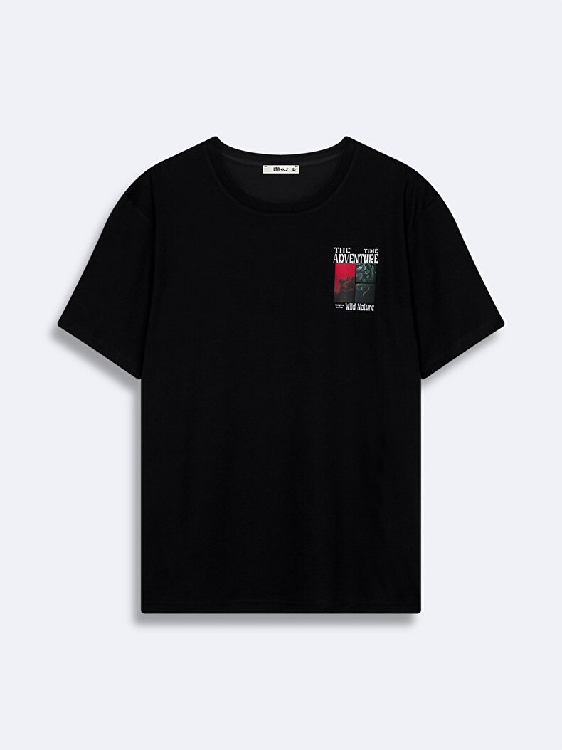 Print Black T-shirt