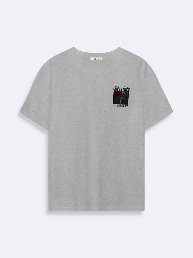 Print Grey T-shirt