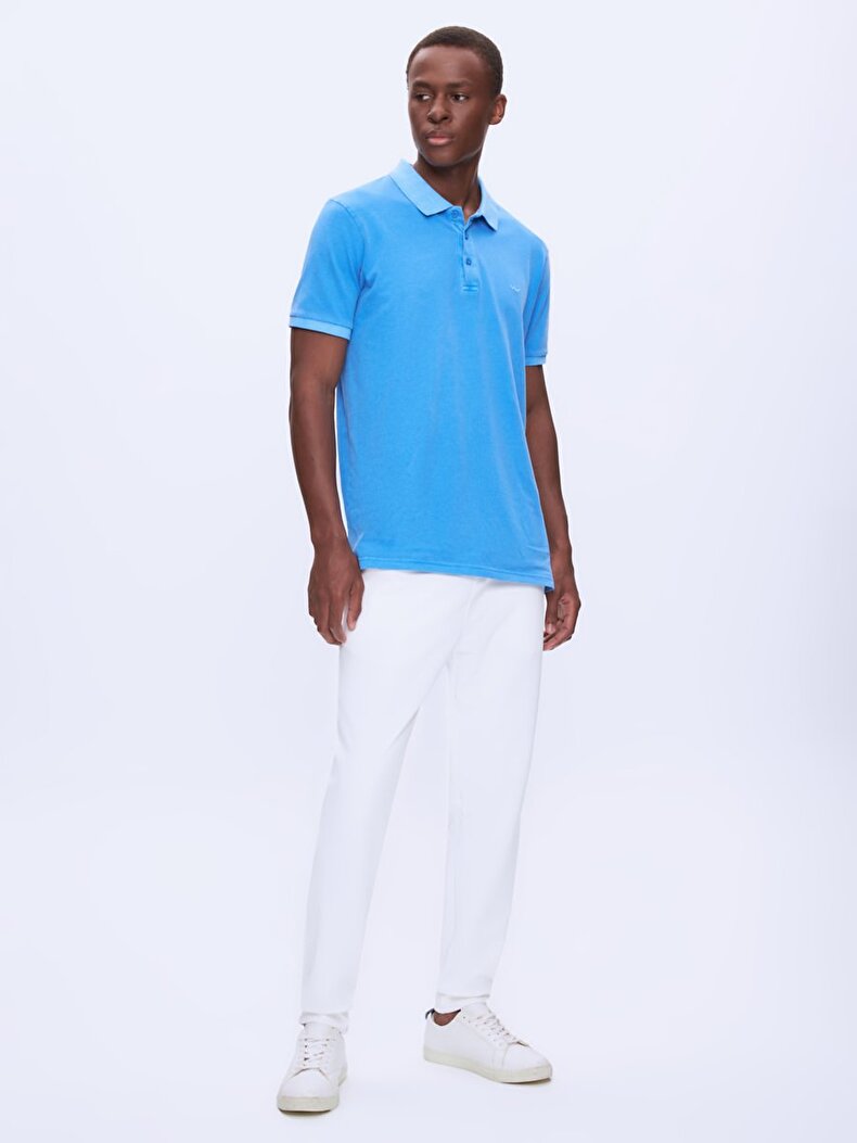 Bleached Polo Blue Bleached Polo Blue