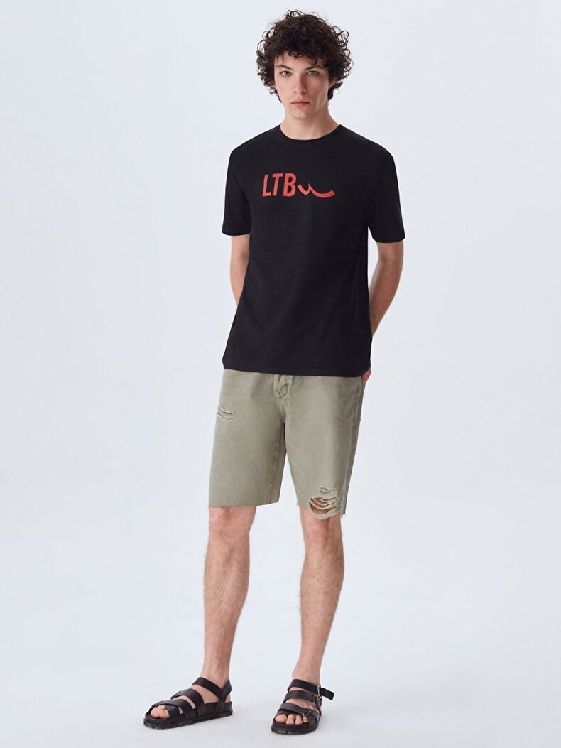 Ltb Logolu Siyah T-shırt