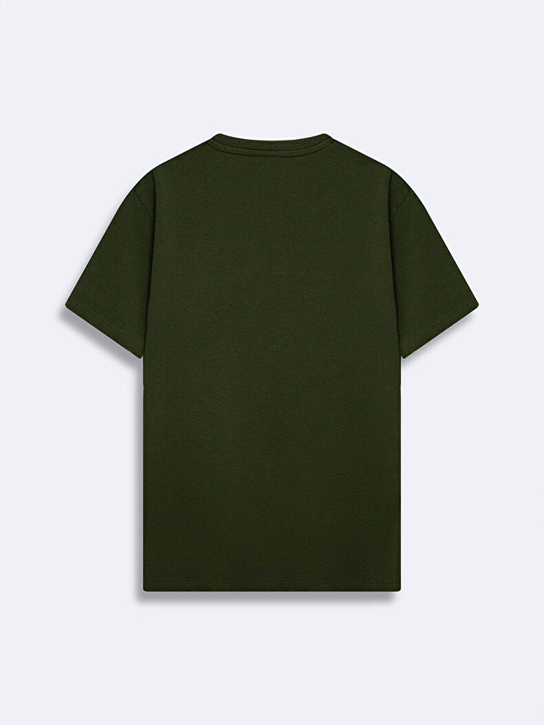 Basic Slim Fit Green T-shirt