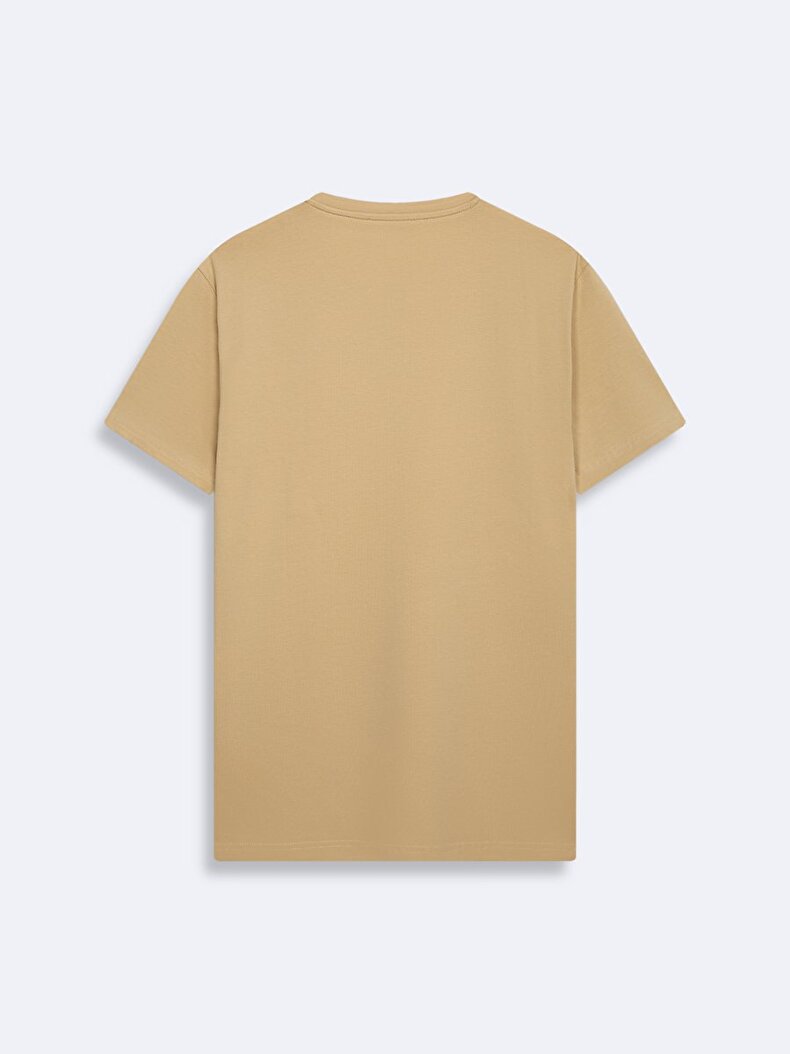 Basic Slim Fit Brown T-shirt