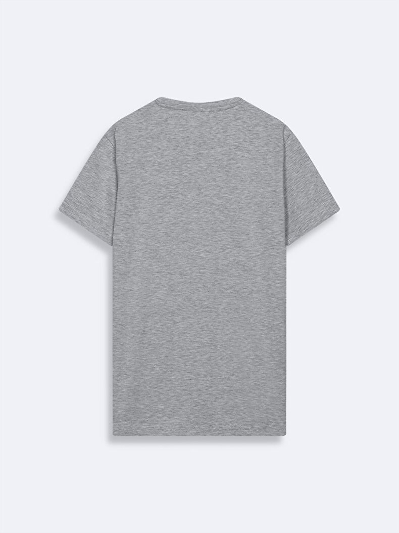 Basic Slim Fit Grey T-shirt