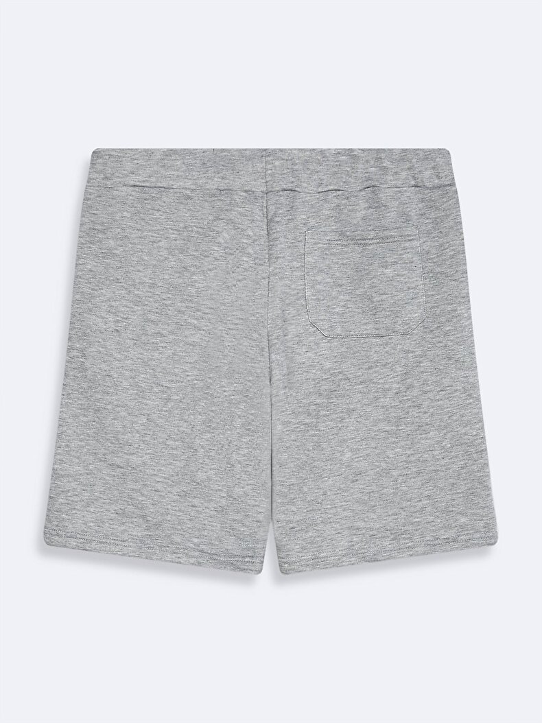 Print Grey Shorts