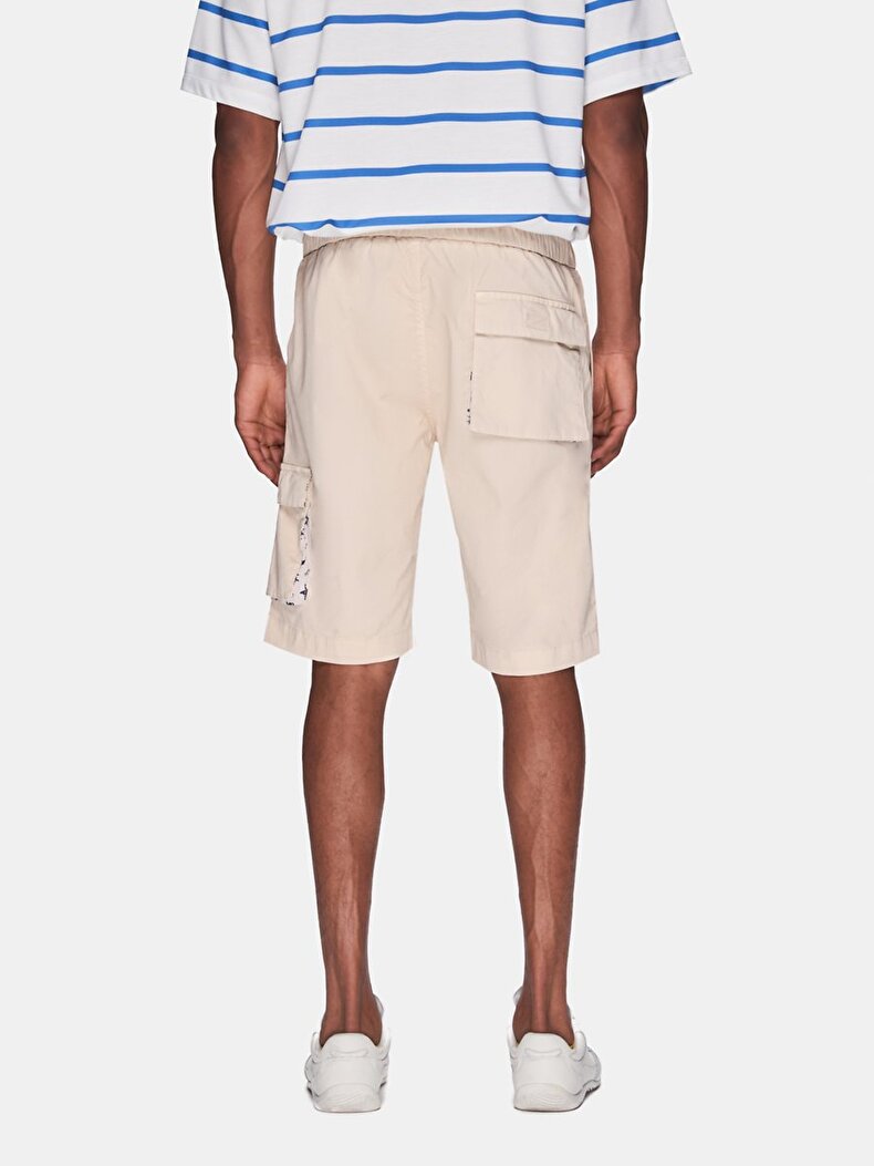 Basic Midi Regular Beige Shorts