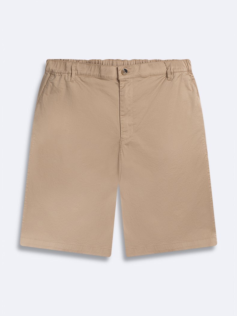 Basic Midi Regular Beige Shorts