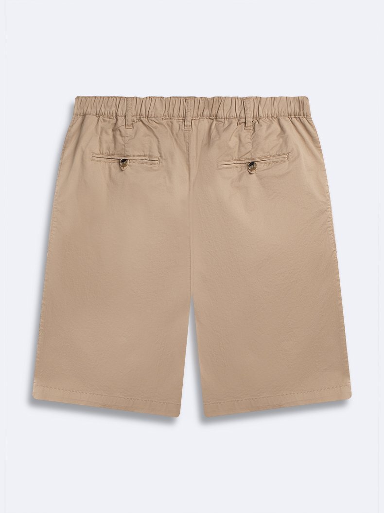 Basic Midi Regular Beige Shorts