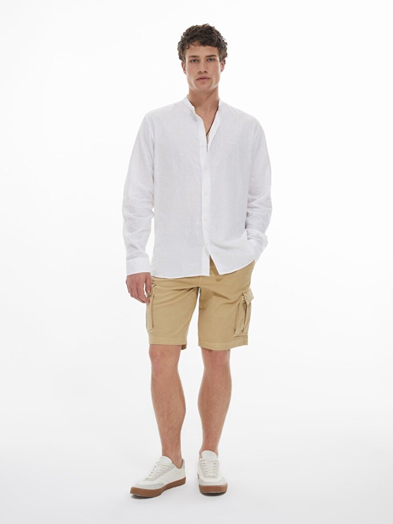 Beige Shorts