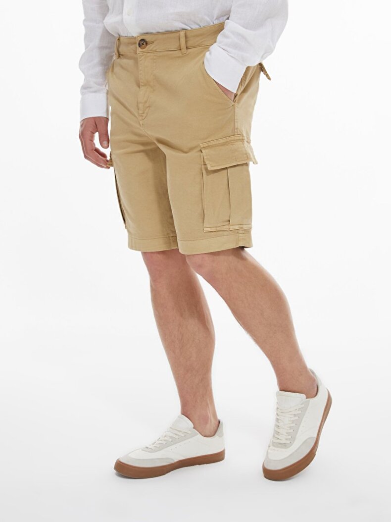Beige Shorts