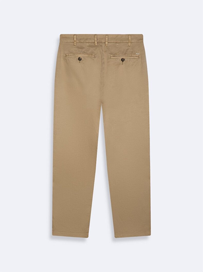 Basıc Gabardin Regular Bej Pantolon