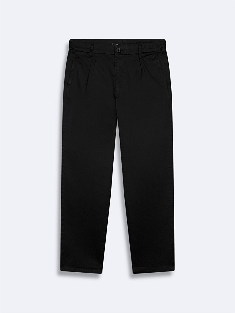 Basıc Gabardin Regular Siyah Pantolon