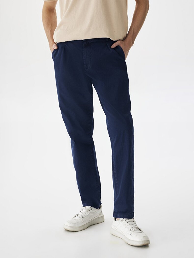 Basıc Gabardin Regular Lacivert Pantolon