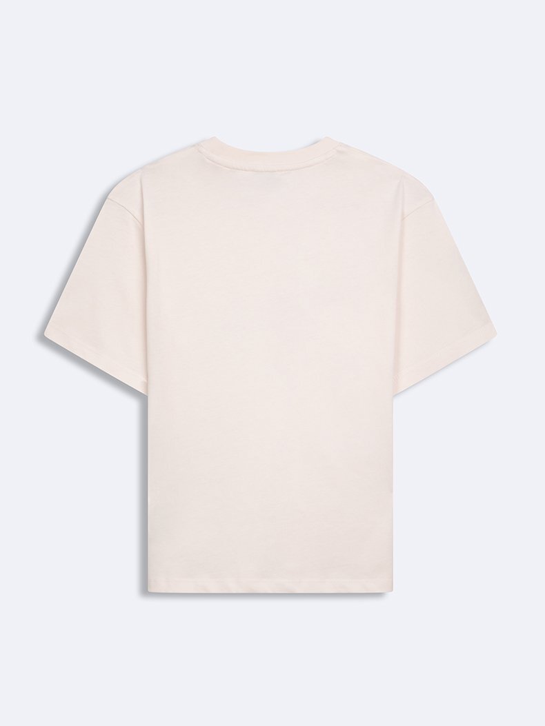 Sign With Print Short Sleeve Regular Lilac T-shirt