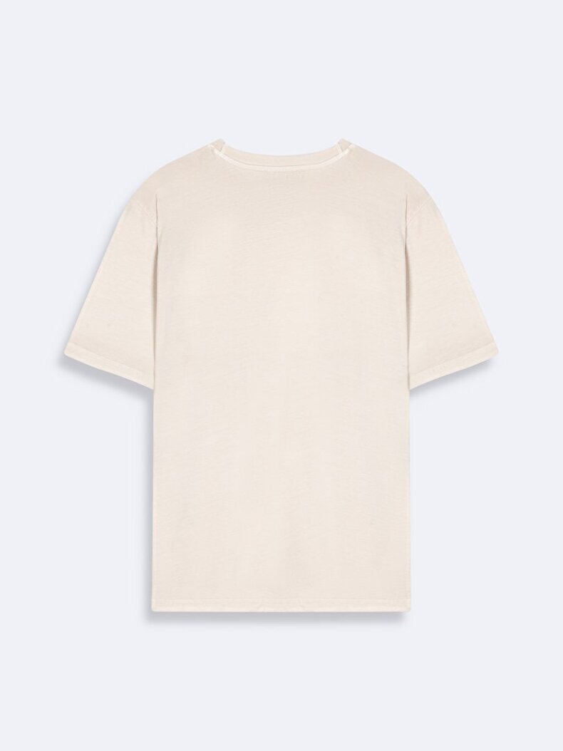 Bleached Basic Beige T-shirt