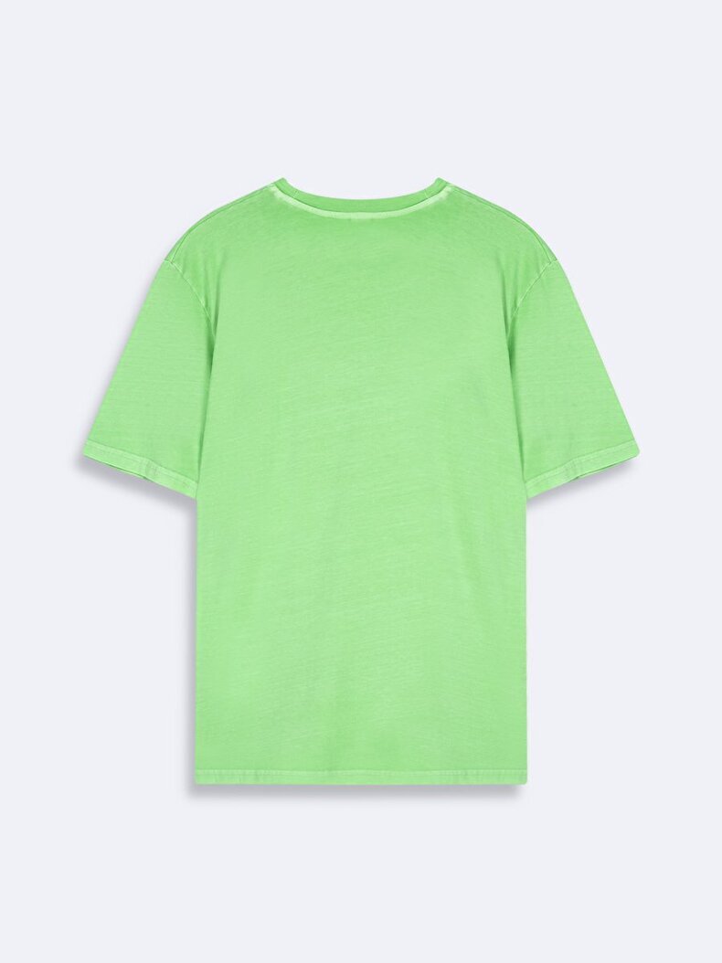 Bleached Basic Green T-shirt