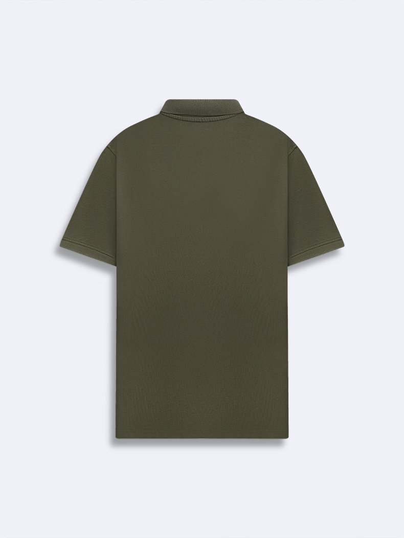 With Print Regular Short Sleeve Green T-shirt