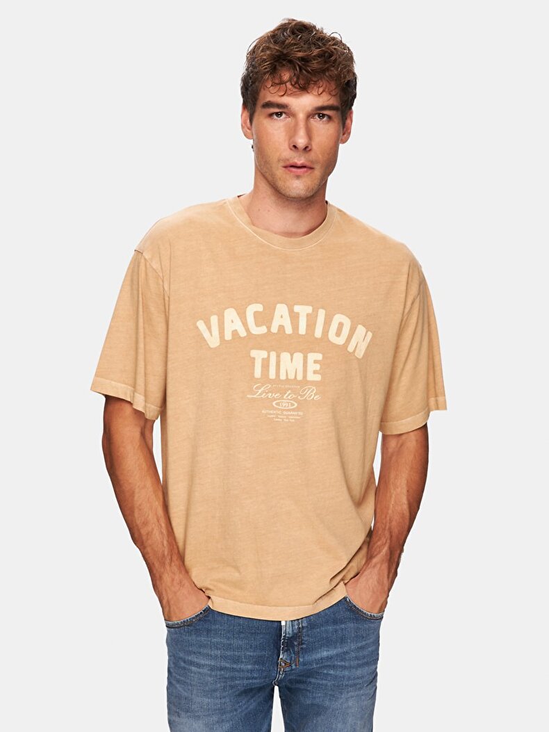 Loose Beige T-shirt