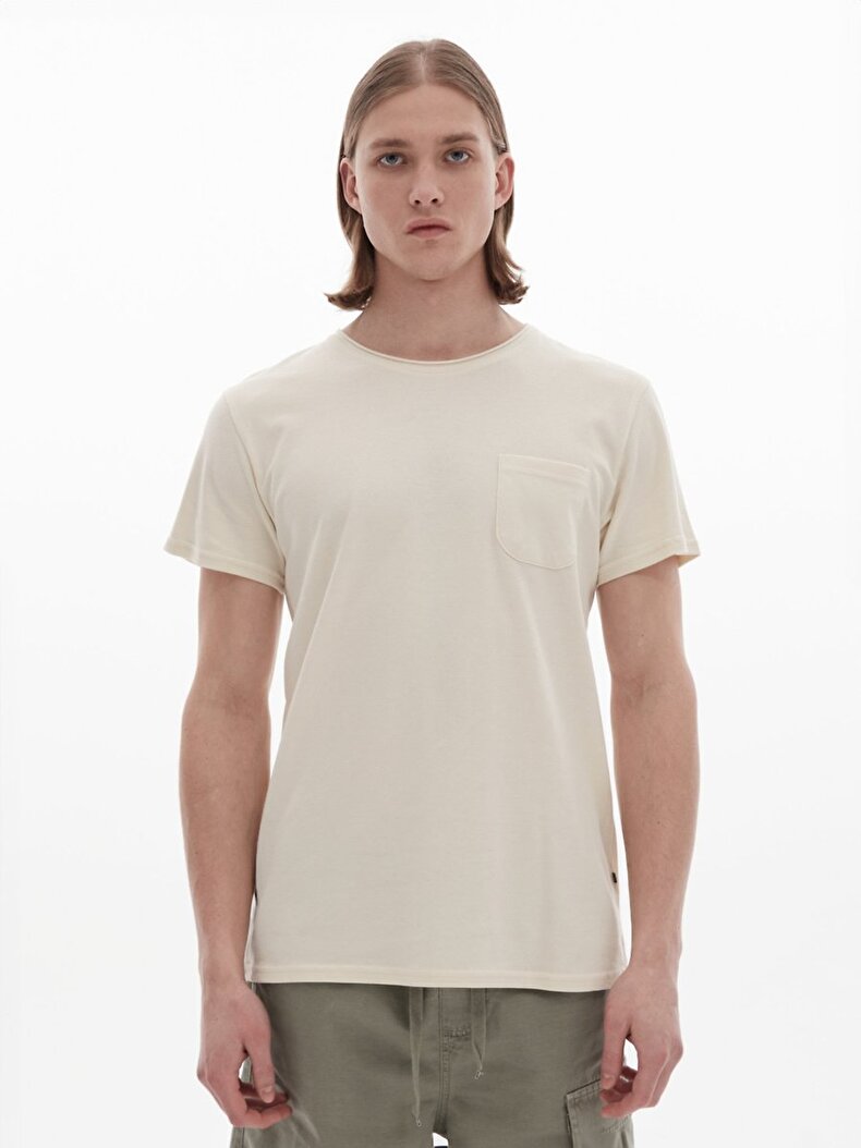Regular Krem T-shırt