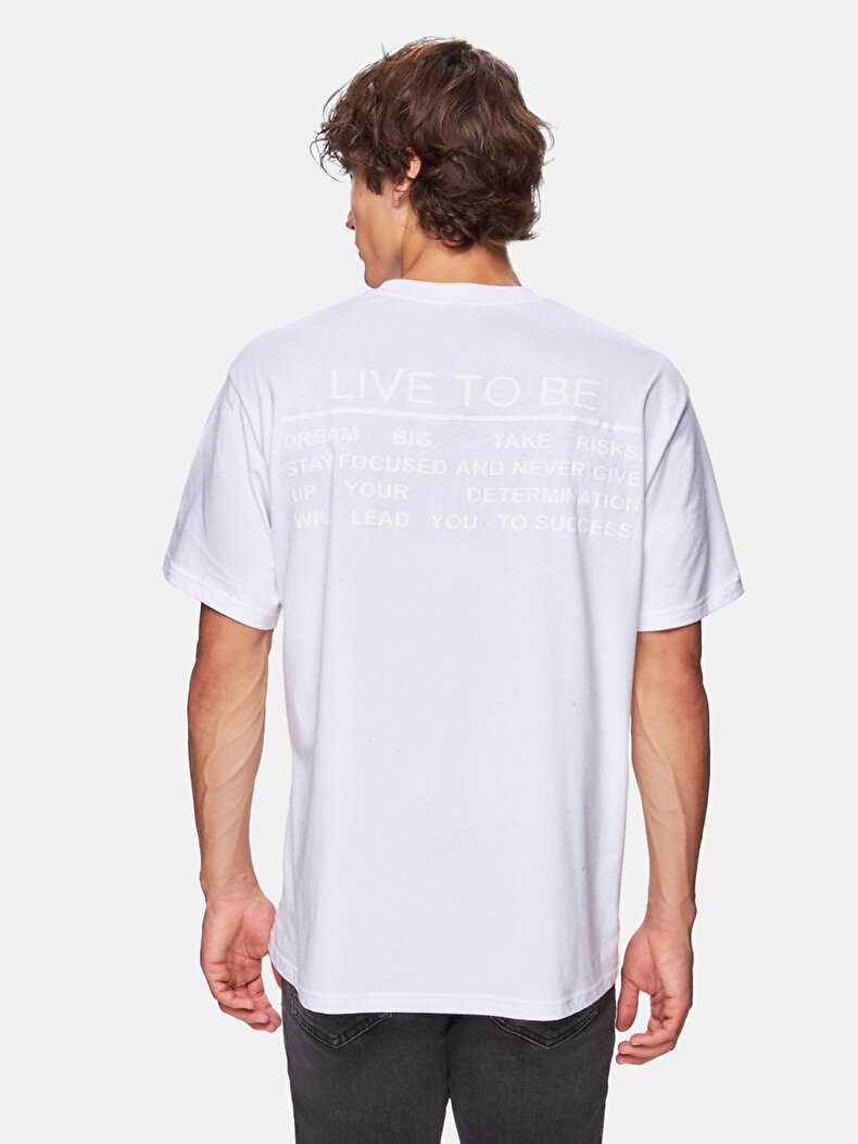 Regular Beyaz T-shırt