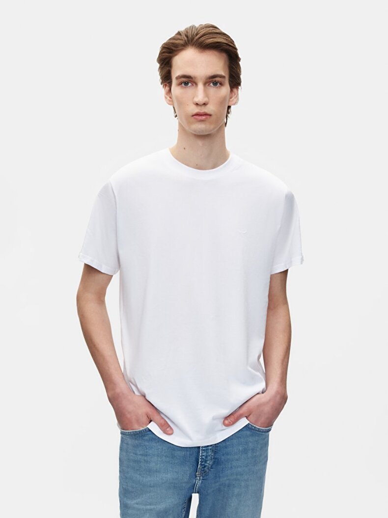Regular Beyaz T-shırt