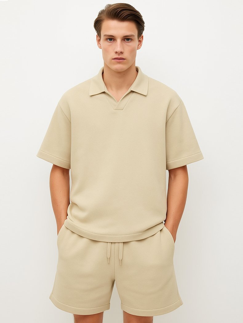 Basic Regular Midi Beige Shorts