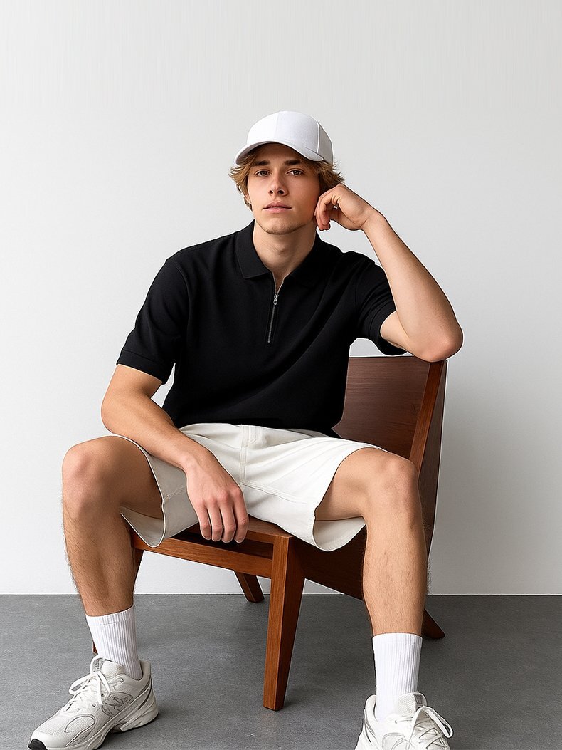 Logo Printed White Hat