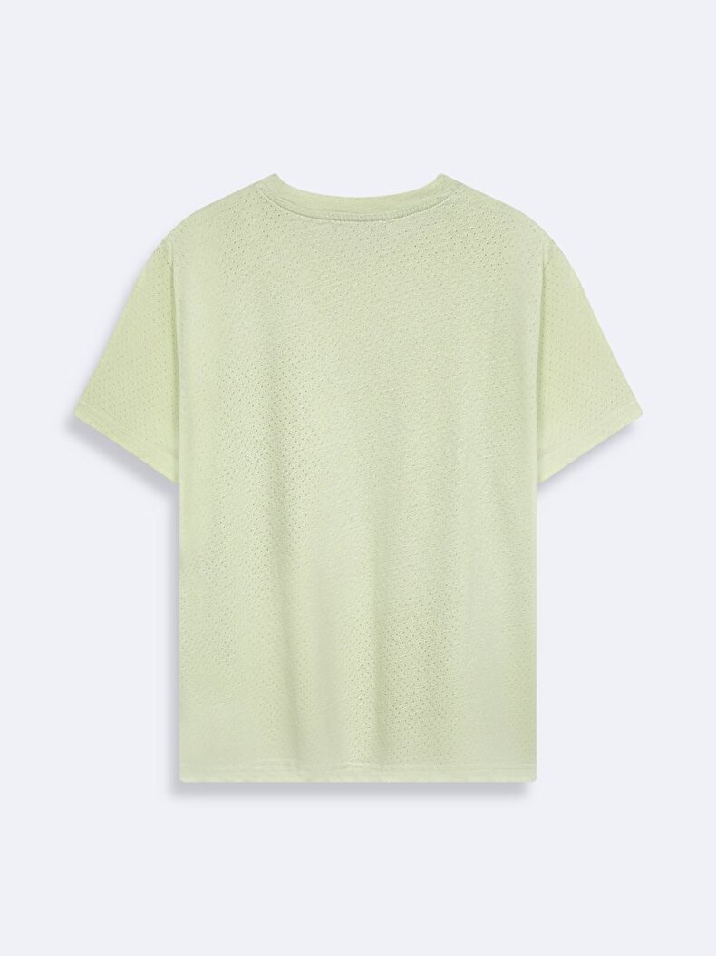 Print With Patch Green T-shirt