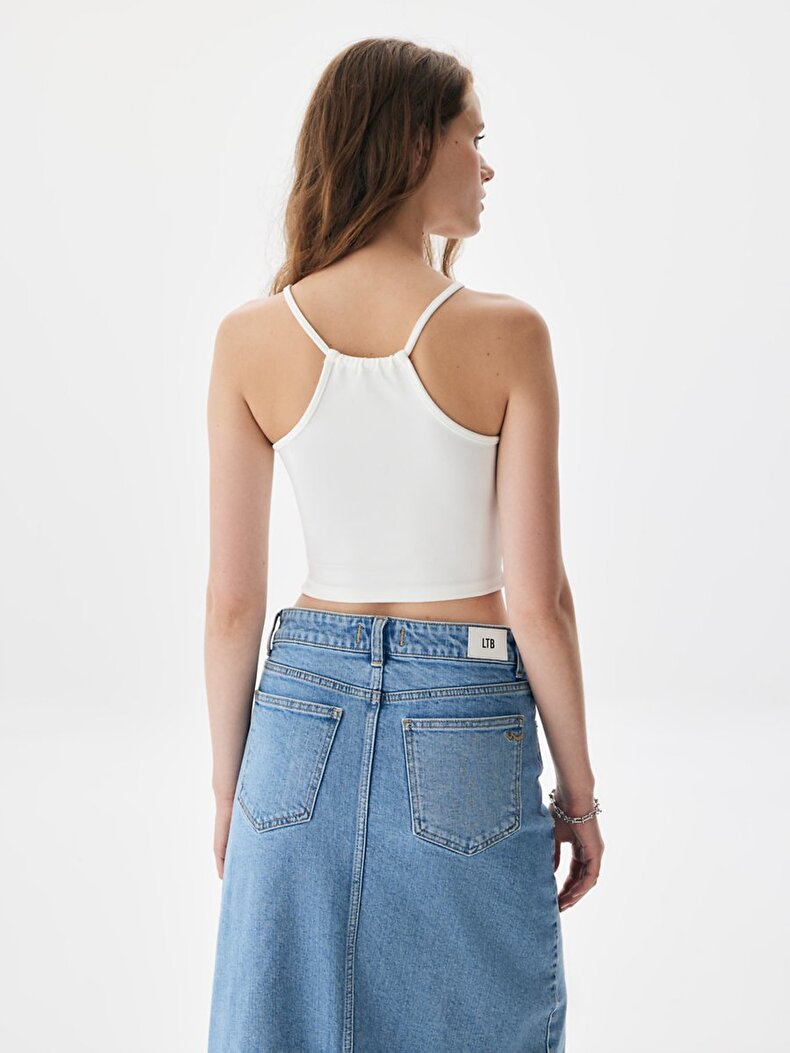 Halter Collar White Athlete