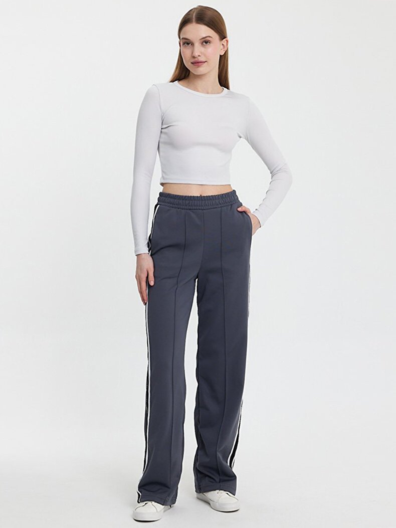 Striped Anthracite Trousers