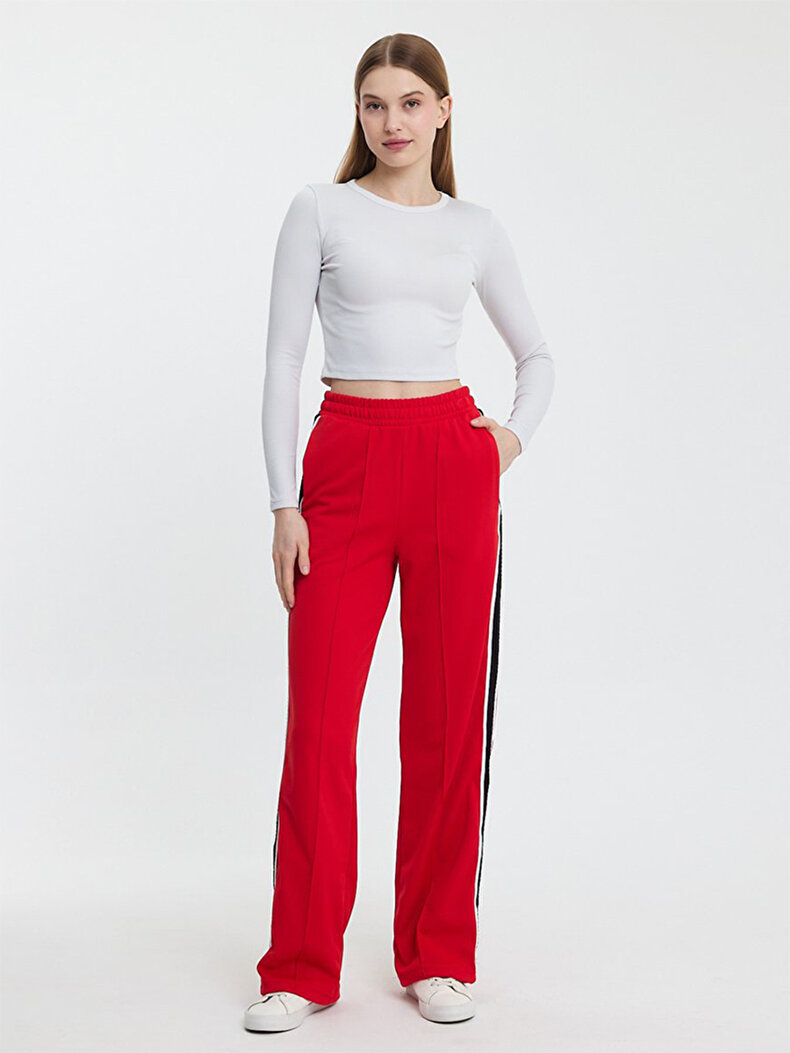 Striped Red Trousers