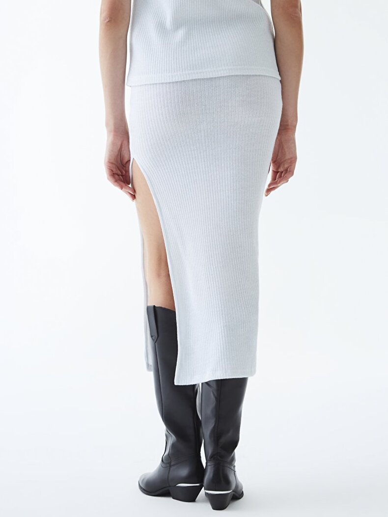 Side Split Midi Skirt