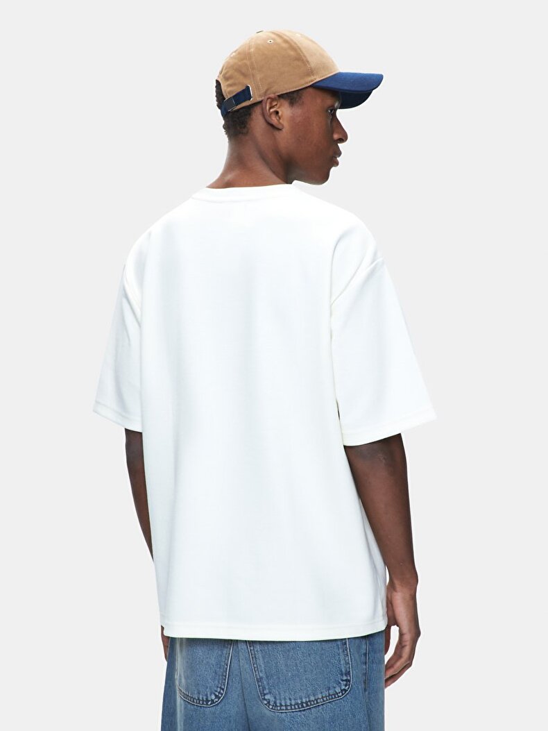 Krem T-shırt