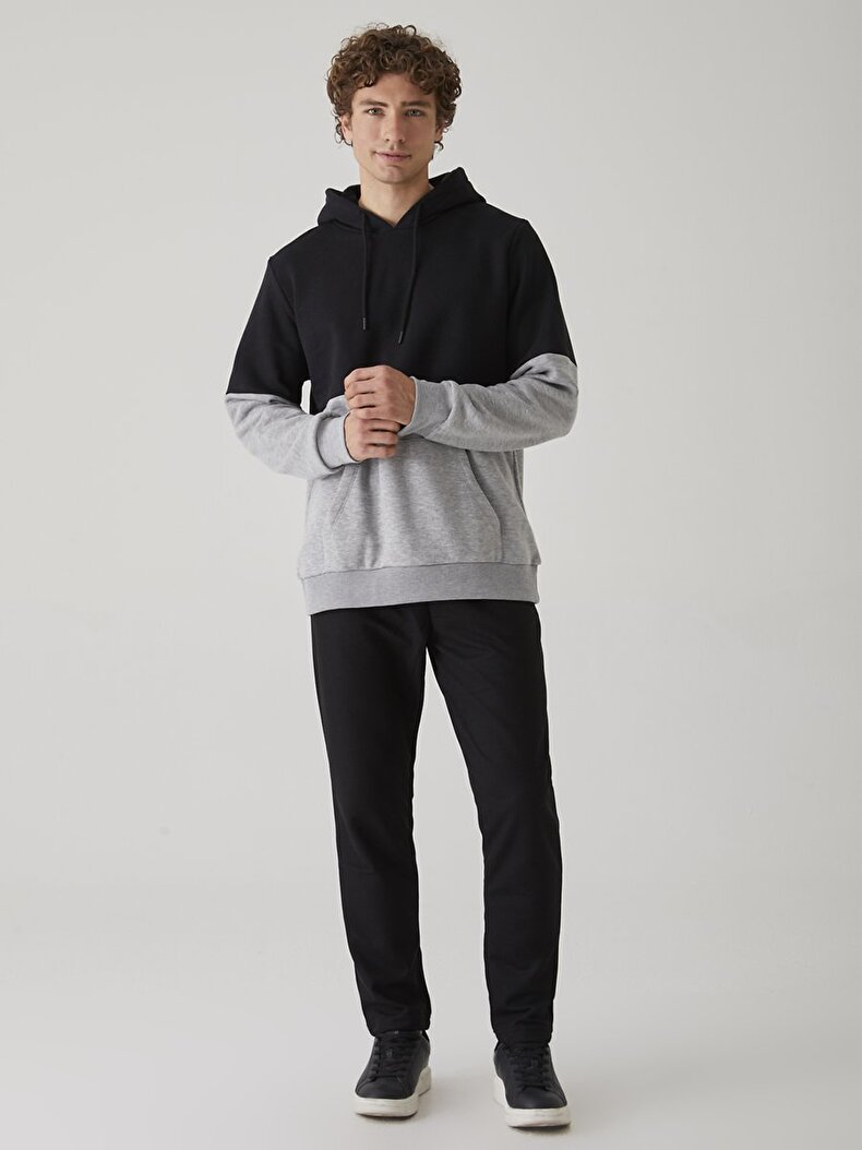 With Hood Black Sweatshirt