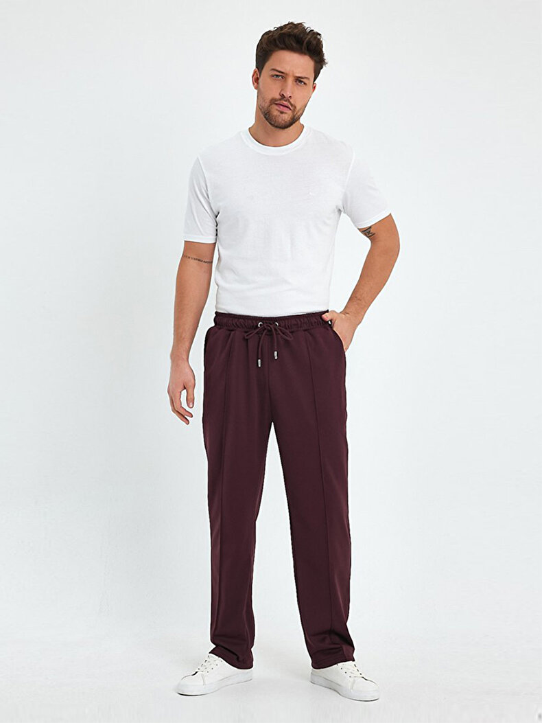 Basic Jogger Red Trousers