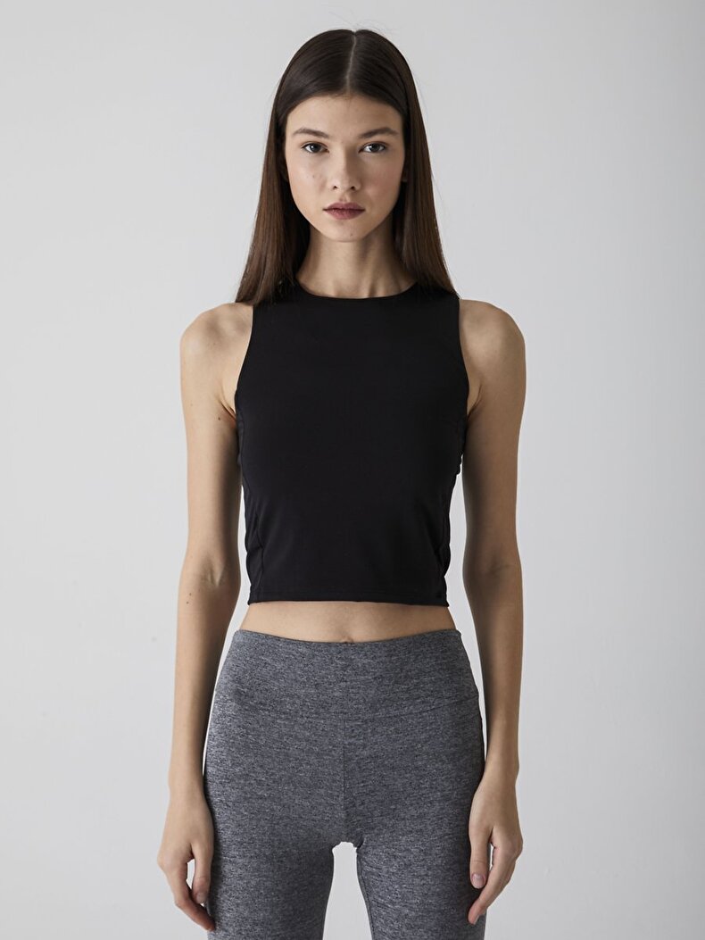 Halter Yaka Siyah Atlet