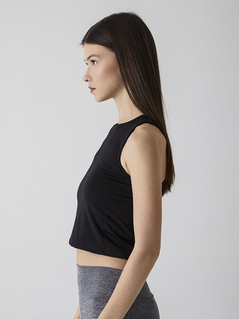 Halter Yaka Siyah Atlet
