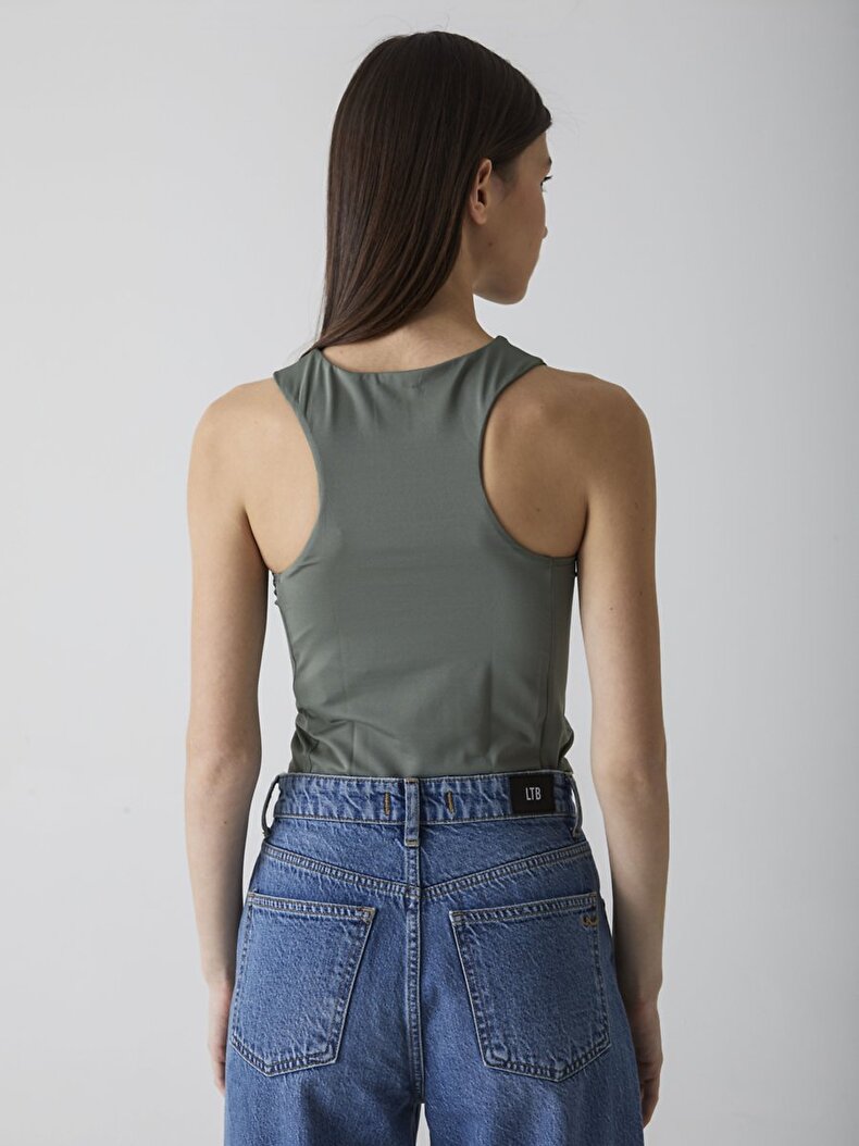 Halter Yaka Yeşil Atlet
