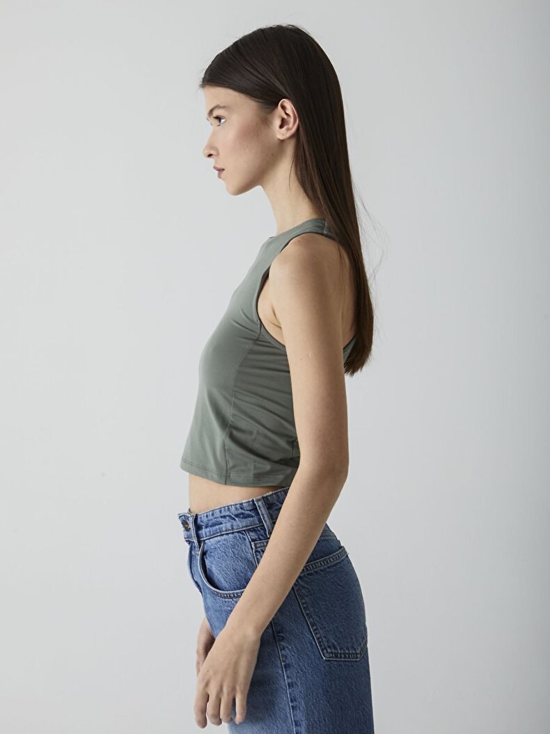 Halter Yaka Yeşil Atlet