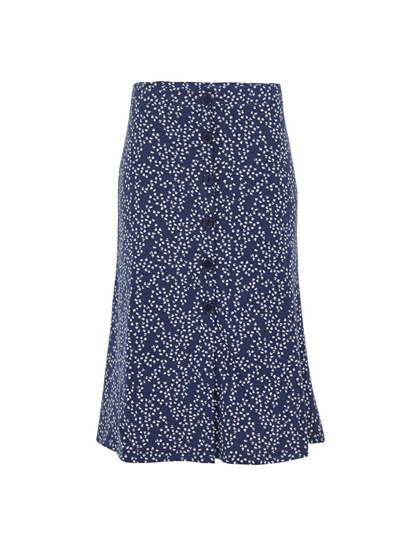 Pattern Midi Dunkelblau Röcke