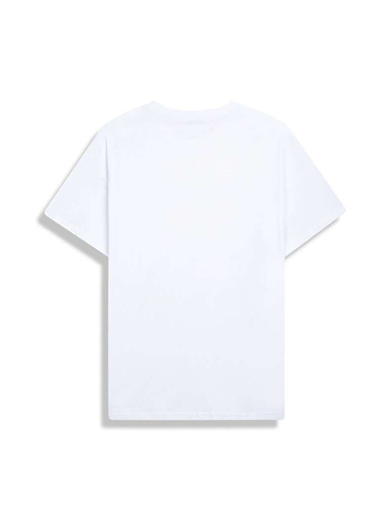 Kısa Kollu Sıfır Yaka Sıgn Baskılı Krem T-shırt Kısa Kollu Sıfır Yaka Sıgn Baskılı Krem T-shırt