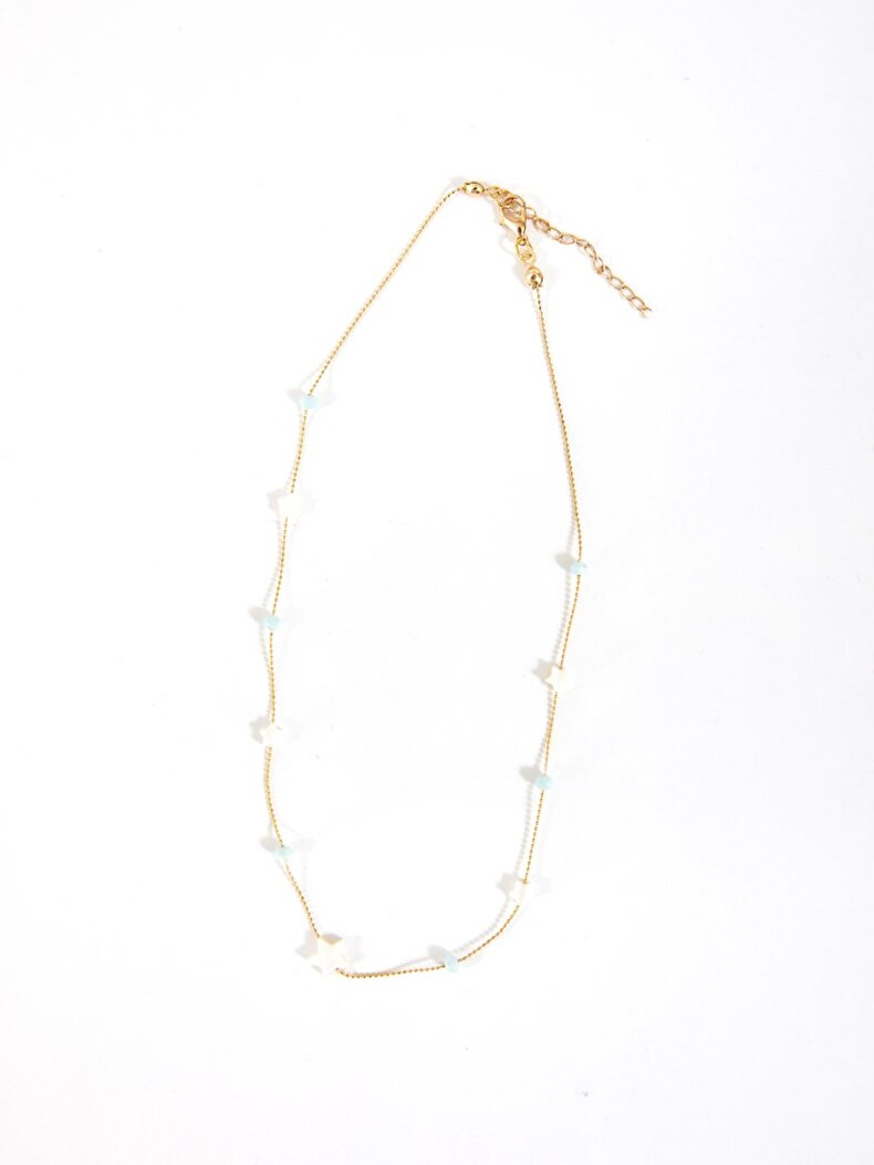 Thin Chain Yellow Necklace