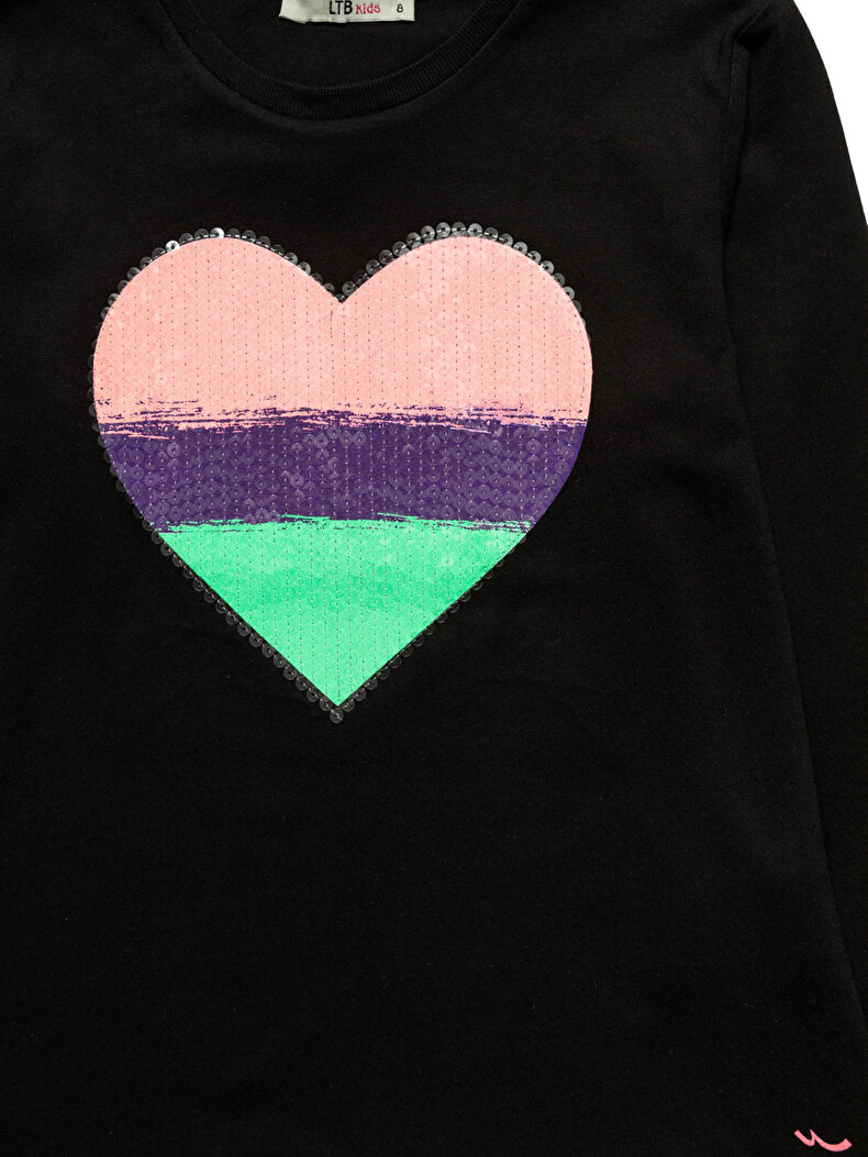 SCHWARZ T-SHIRT LANGARM 