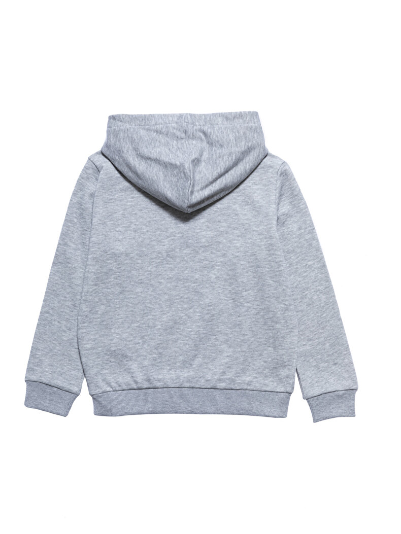 Grau Kapuzensweatshirt