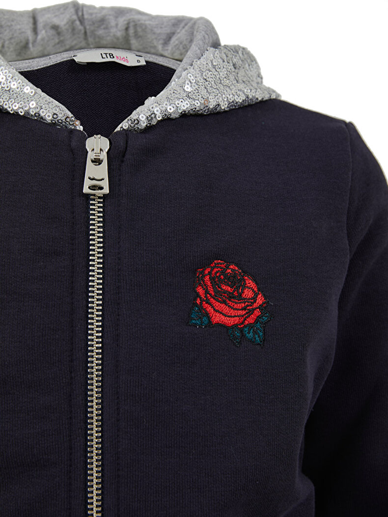 Dunkelblau Sweatshirt