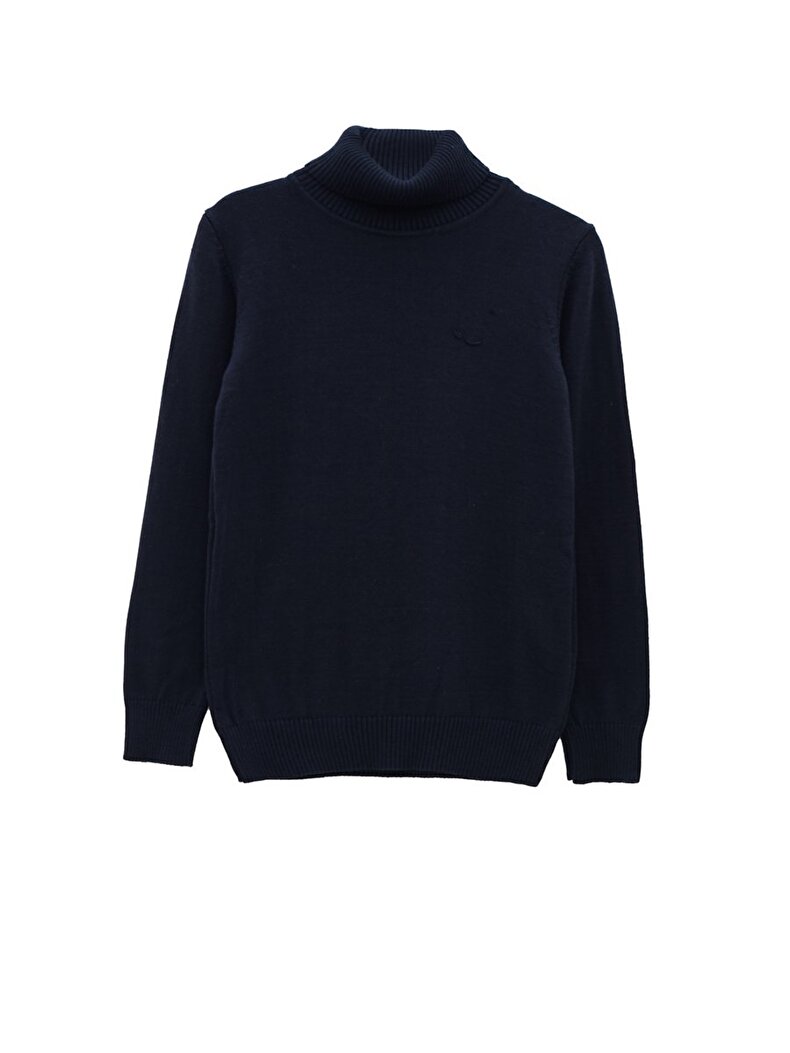 Turtle Neck Navy Pullover