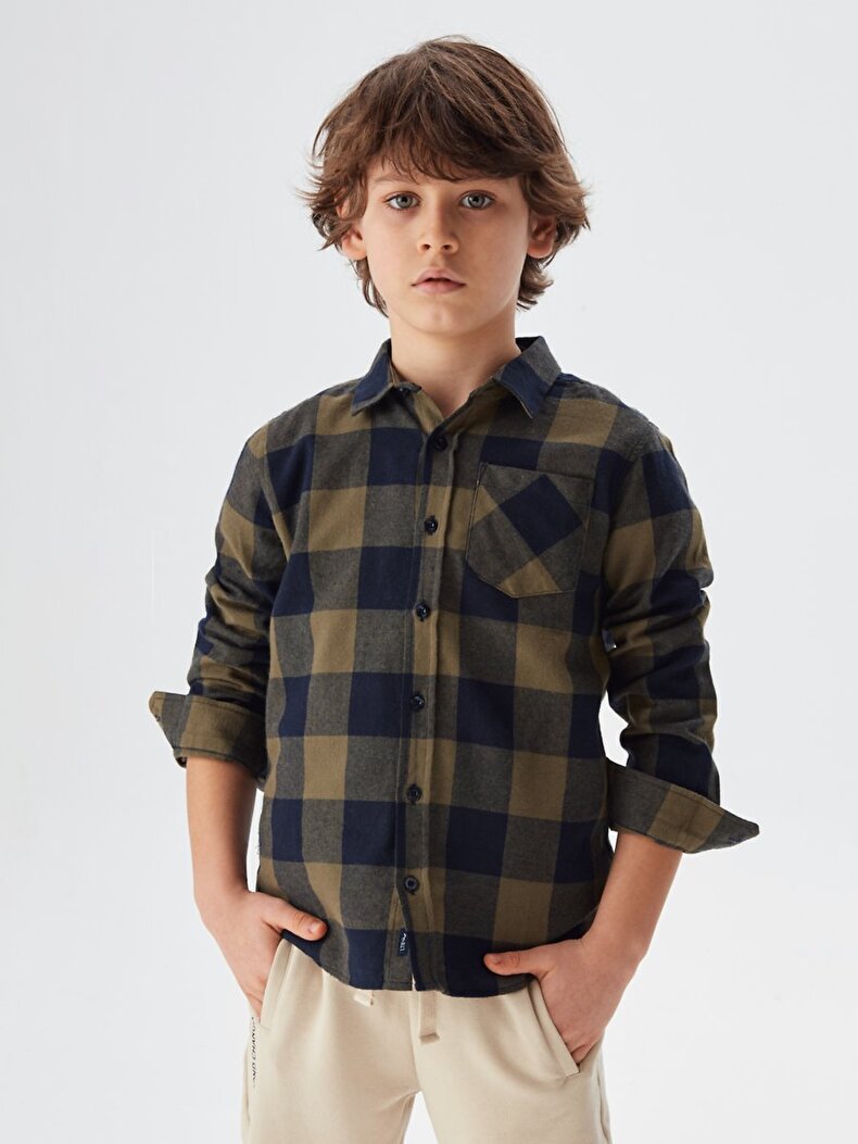 Check Long Sleeve Overhemd