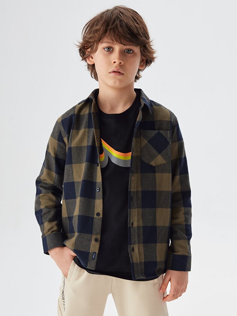 Check Long Sleeve Overhemd