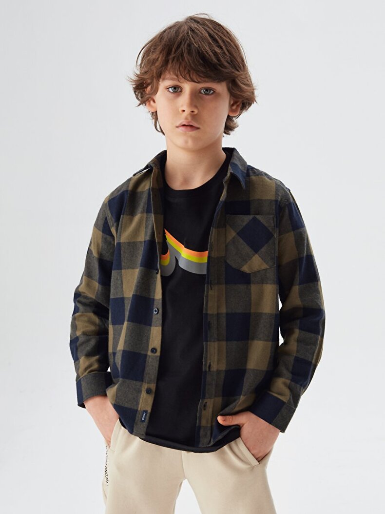 Check Long Sleeve Overhemd